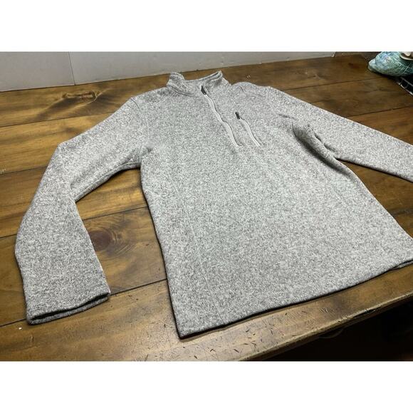 Woolrich Pullover 1/4 Zip Gray Sweater Long Sleeve Outdoor Men’s Size Medium - Picture 6 of 11